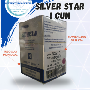 Agujas Para Acupuntura 1.0 Silver Star 100 und