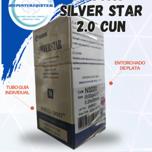 Agujas Para Acupuntura 2.0 Silver Star 100 und
